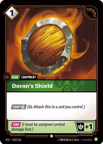 Doran's Shield (033/221), Spiritforged — Riftbound card price