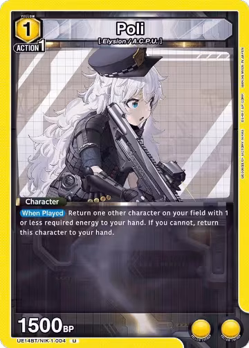 Poli (UE14BT/NIK-1-004), GODDESS OF VICTORY: NIKKE — Union Arena card price