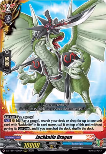 Jackknife Dragon (DZ-TB01/005EN), DZ-TB01: Future Card Buddyfight — Vanguard card price