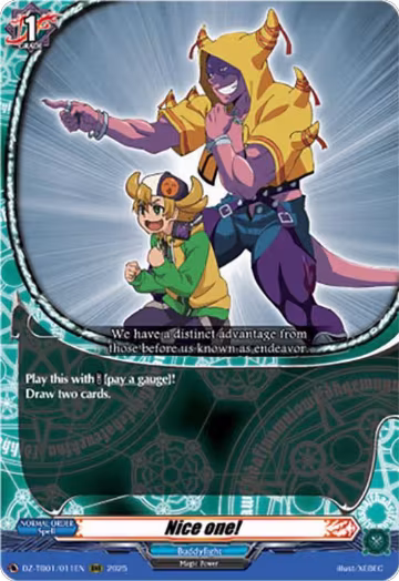 Nice one! (DZ-TB01/011EN), DZ-TB01: Future Card Buddyfight — Vanguard card price