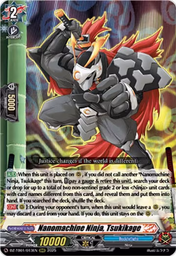 Nanomachine Ninja, Tsukikage (DZ-TB01/013EN), DZ-TB01: Future Card Buddyfight — Vanguard card price
