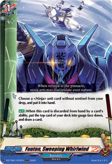 Fuuton, Sweeping Whirlwind (DZ-TB01/015EN), DZ-TB01: Future Card Buddyfight — Vanguard card price