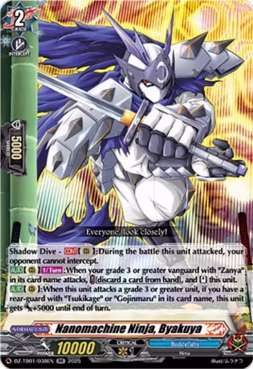 Nanomachine Ninja, Byakuya (DZ-TB01/038EN), DZ-TB01: Future Card Buddyfight — Vanguard card price