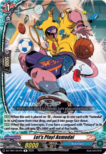 Let's Play! Asmodai (DZ-TB01/057EN), DZ-TB01: Future Card Buddyfight — Vanguard card price