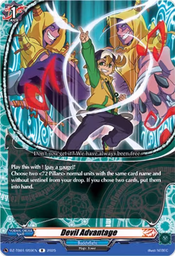 Devil Advantage (DZ-TB01/059EN), DZ-TB01: Future Card Buddyfight — Vanguard card price