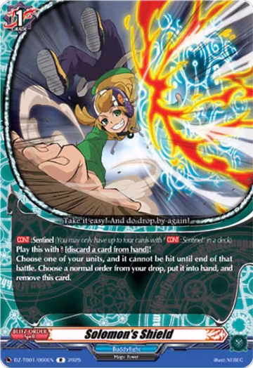 Solomon's Shield (DZ-TB01/060EN), DZ-TB01: Future Card Buddyfight — Vanguard card price