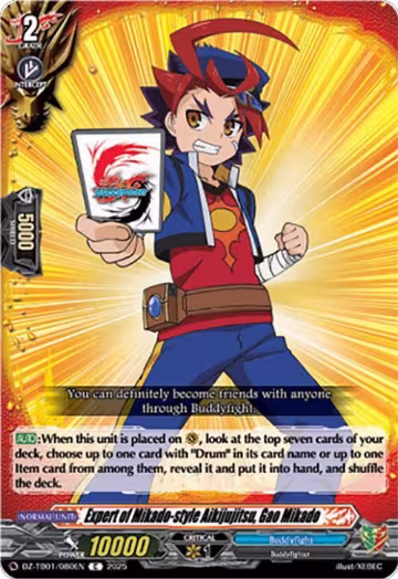 Expert of Mikado-style Aikijujitsu, Gao Mikado (DZ-TB01/080EN), DZ-TB01: Future Card Buddyfight — Vanguard card price