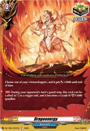 Dragoenergy (DZ-TB01/091EN), DZ-TB01: Future Card Buddyfight — Vanguard card price