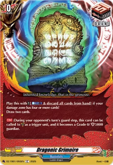 Dragonic Grimoire (DZ-TB01/093EN), DZ-TB01: Future Card Buddyfight — Vanguard card price
