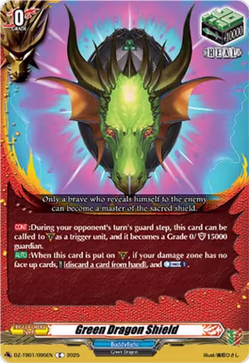 Green Dragon Shield (DZ-TB01/095EN), DZ-TB01: Future Card Buddyfight — Vanguard card price