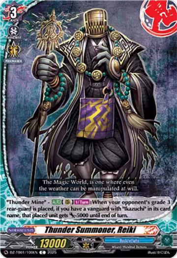 Thunder Summoner, Reiki (DZ-TB01/100EN), DZ-TB01: Future Card Buddyfight — Vanguard card price