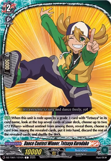 Dance Contest Winner, Tetsuya Kurodake (DZ-TB01/101EN), DZ-TB01: Future Card Buddyfight — Vanguard card price