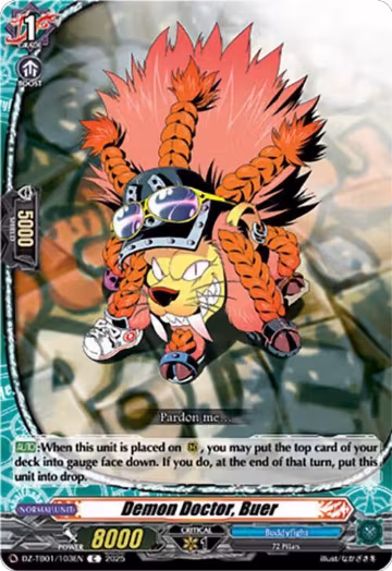 Demon Doctor, Buer (DZ-TB01/103EN), DZ-TB01: Future Card Buddyfight — Vanguard card price
