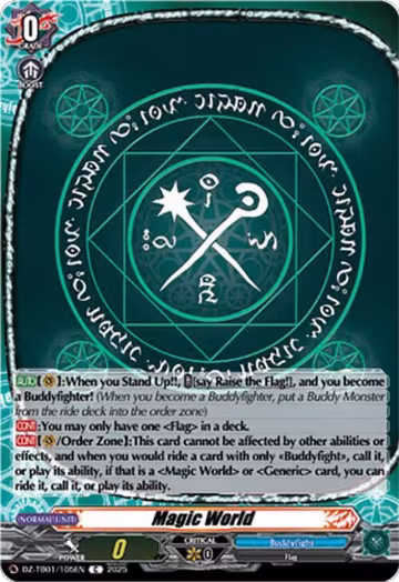Magic World (DZ-TB01/105EN), DZ-TB01: Future Card Buddyfight — Vanguard card price
