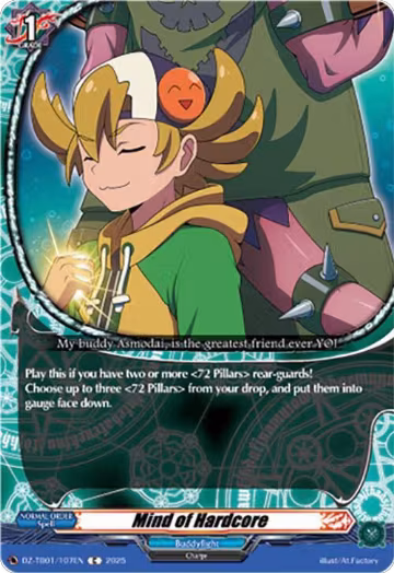 Mind of Hardcore (DZ-TB01/107EN), DZ-TB01: Future Card Buddyfight — Vanguard card price