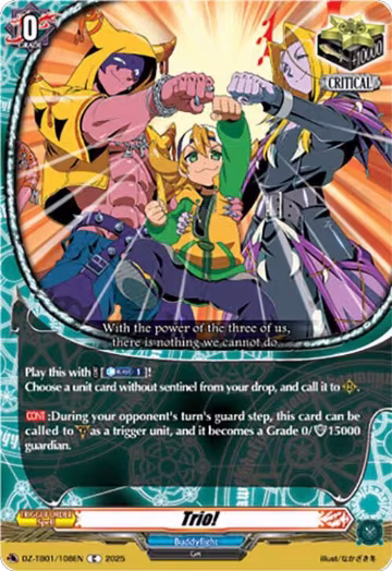 Trio! (DZ-TB01/108EN), DZ-TB01: Future Card Buddyfight — Vanguard card price