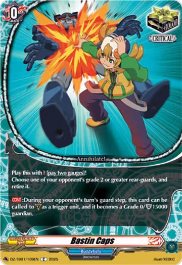 Bastin Caps (DZ-TB01/109EN), DZ-TB01: Future Card Buddyfight — Vanguard card price