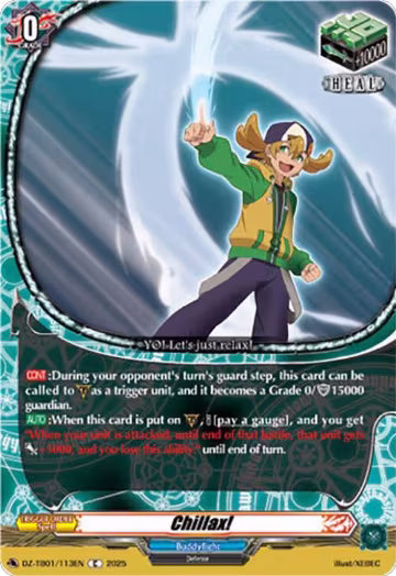 Chillax! (DZ-TB01/113EN), DZ-TB01: Future Card Buddyfight — Vanguard card price