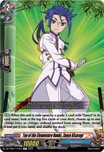 Top of the Elementary Ranks, Zanya Kisaragi (DZ-TB01/114EN), DZ-TB01: Future Card Buddyfight — Vanguard card price