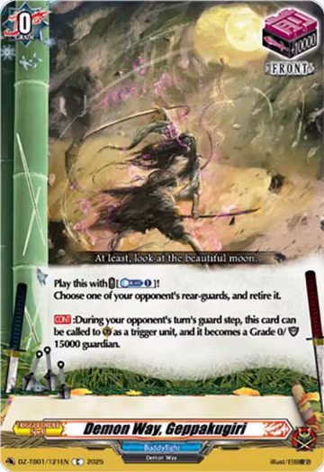 Demon Way, Geppakugiri (DZ-TB01/121EN), DZ-TB01: Future Card Buddyfight — Vanguard card price