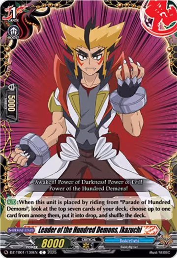 Leader of the Hundred Demons, Ikazuchi (DZ-TB01/130EN), DZ-TB01: Future Card Buddyfight — Vanguard card price