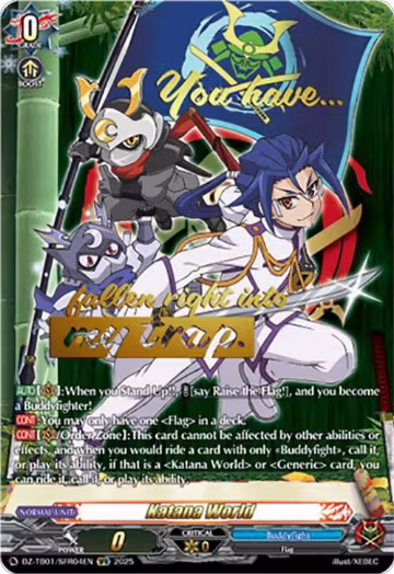 Katana World (SFR) (DZ-TB01/SFR04EN), DZ-TB01: Future Card Buddyfight — Vanguard card price
