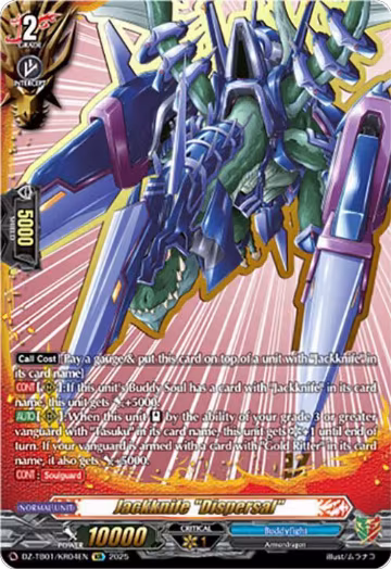 Jackknife "Dispersal" (KR) (DZ-TB01/KR04EN), DZ-TB01: Future Card Buddyfight — Vanguard card price