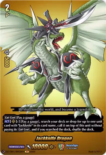 Jackknife Dragon (BR) (DZ-TB01/BR03EN), DZ-TB01: Future Card Buddyfight — Vanguard card price