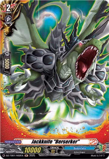 Jackknife "Berserker" (H) (DZ-TB01/H02EN), DZ-TB01: Future Card Buddyfight — Vanguard card price
