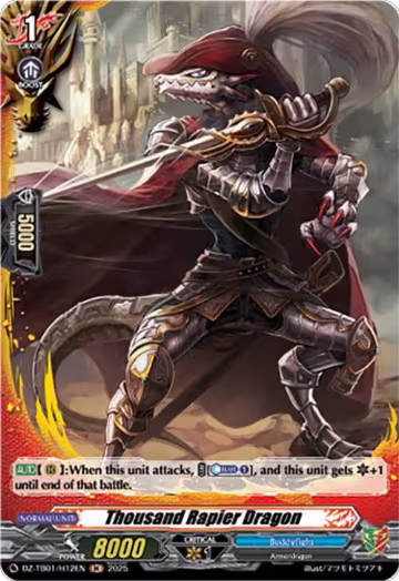 Thousand Rapier Dragon (H) (DZ-TB01/H12EN), DZ-TB01: Future Card Buddyfight — Vanguard card price