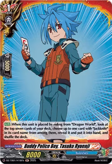 Buddy Police Boy, Tasuku Ryuenji (H) (DZ-TB01/H16EN), DZ-TB01: Future Card Buddyfight — Vanguard card price