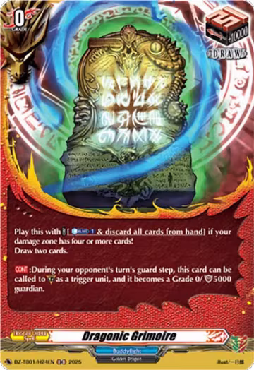 Dragonic Grimoire (H) (DZ-TB01/H24EN), DZ-TB01: Future Card Buddyfight — Vanguard card price