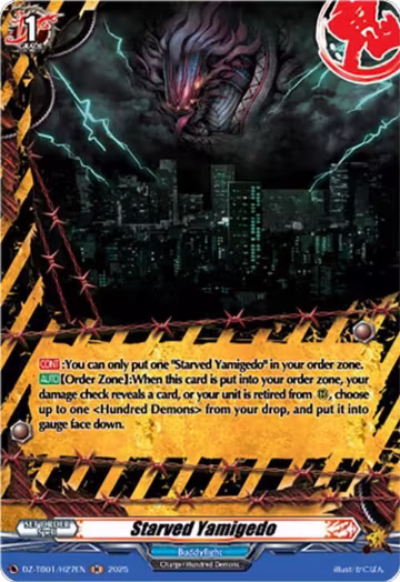 Starved Yamigedo (H) (DZ-TB01/H27EN), DZ-TB01: Future Card Buddyfight — Vanguard card price