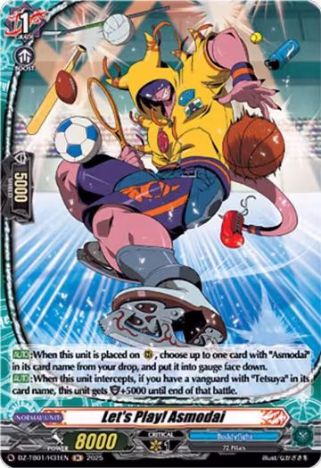 Let's Play! Asmodai (H) (DZ-TB01/H31EN), DZ-TB01: Future Card Buddyfight — Vanguard card price