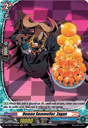 Demon Sommelier, Zagan (H) (DZ-TB01/H36EN), DZ-TB01: Future Card Buddyfight — Vanguard card price