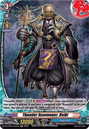 Thunder Summoner, Reiki (H) (DZ-TB01/H37EN), DZ-TB01: Future Card Buddyfight — Vanguard card price