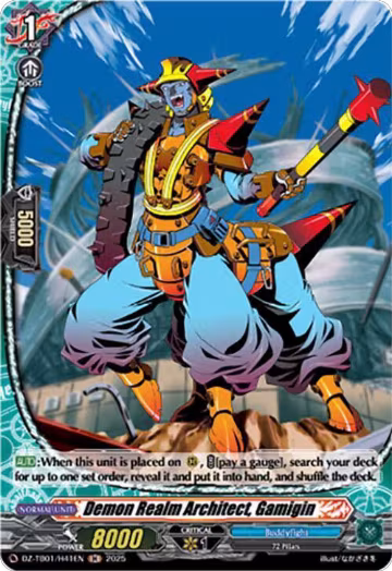 Demon Realm Architect, Gamigin (H) (DZ-TB01/H41EN), DZ-TB01: Future Card Buddyfight — Vanguard card price
