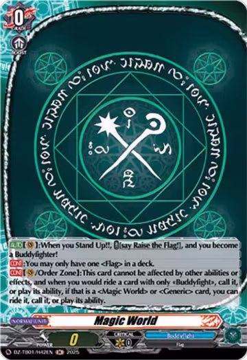 Magic World (H) (DZ-TB01/H42EN), DZ-TB01: Future Card Buddyfight — Vanguard card price