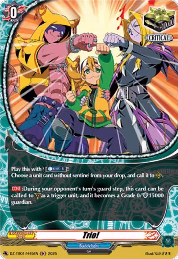 Trio! (H) (DZ-TB01/H45EN), DZ-TB01: Future Card Buddyfight — Vanguard card price