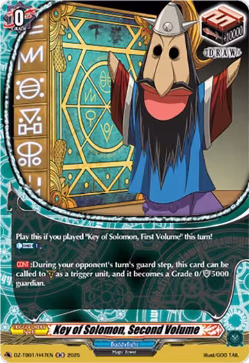 Key of Solomon, Second Volume (H) (DZ-TB01/H47EN), DZ-TB01: Future Card Buddyfight — Vanguard card price