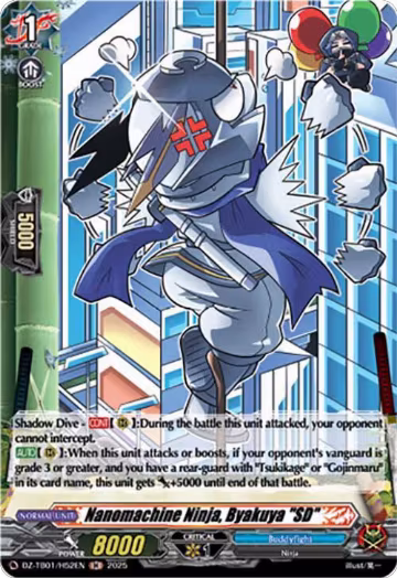 Nanomachine Ninja, Byakuya "SD" (H) (DZ-TB01/H52EN), DZ-TB01: Future Card Buddyfight — Vanguard card price