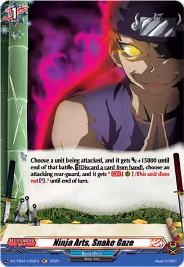 Ninja Arts, Snake Gaze (H) (DZ-TB01/H56EN), DZ-TB01: Future Card Buddyfight — Vanguard card price