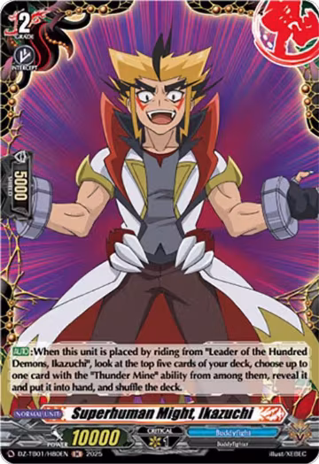Superhuman Might, Ikazuchi (H) (DZ-TB01/H80EN), DZ-TB01: Future Card Buddyfight — Vanguard card price