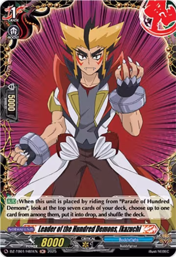 Leader of the Hundred Demons, Ikazuchi (H) (DZ-TB01/H81EN), DZ-TB01: Future Card Buddyfight — Vanguard card price