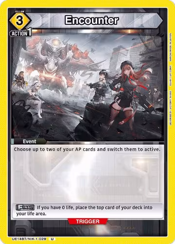 Encounter (029) (UE14BT/NIK-1-029), GODDESS OF VICTORY: NIKKE — Union Arena card price