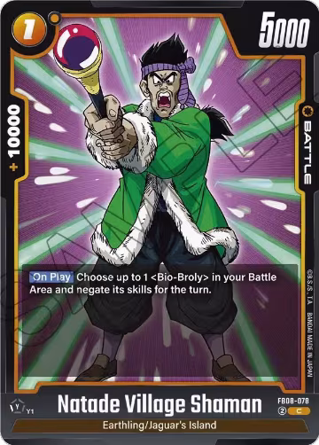 Natade Village Shaman (FB08-078), Saiyan's Pride — DB Fusion card price