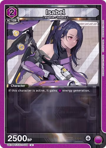 Isabel (038) (UE14BT/NIK-1-038), GODDESS OF VICTORY: NIKKE — Union Arena card price
