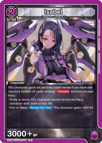 Isabel (039) (UE14BT/NIK-1-039), GODDESS OF VICTORY: NIKKE — Union Arena card price
