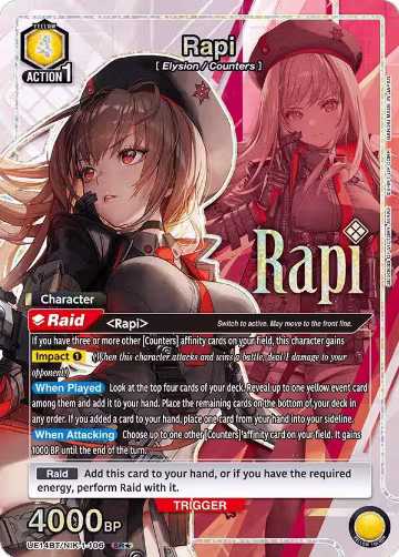 Rapi (106) (SR*) (UE14BT/NIK-1-106), GODDESS OF VICTORY: NIKKE — Union Arena card price