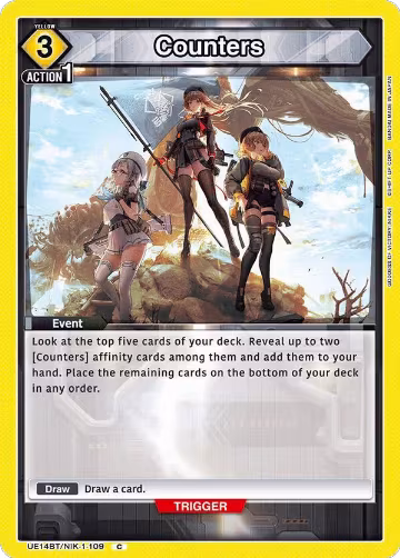 Counters (UE14BT/NIK-1-109), GODDESS OF VICTORY: NIKKE — Union Arena card price
